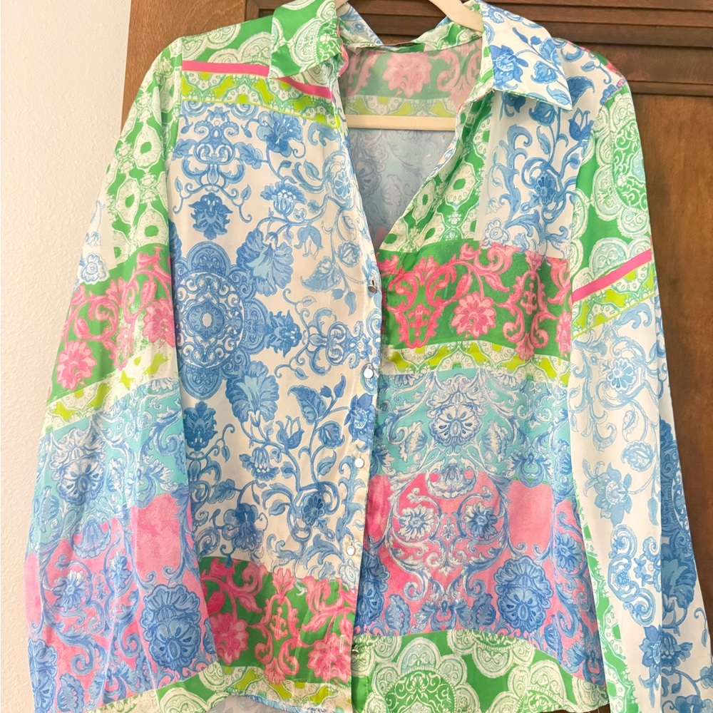 Zara Multicolor Patterned Blouse